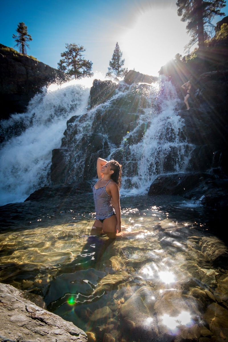 Female model photo shoot of Ale_yaya in Lake Tahoe