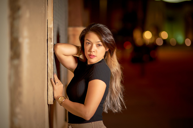 Female model photo shoot of Kimiyo by J S Photos  in Down Town Los Angeles