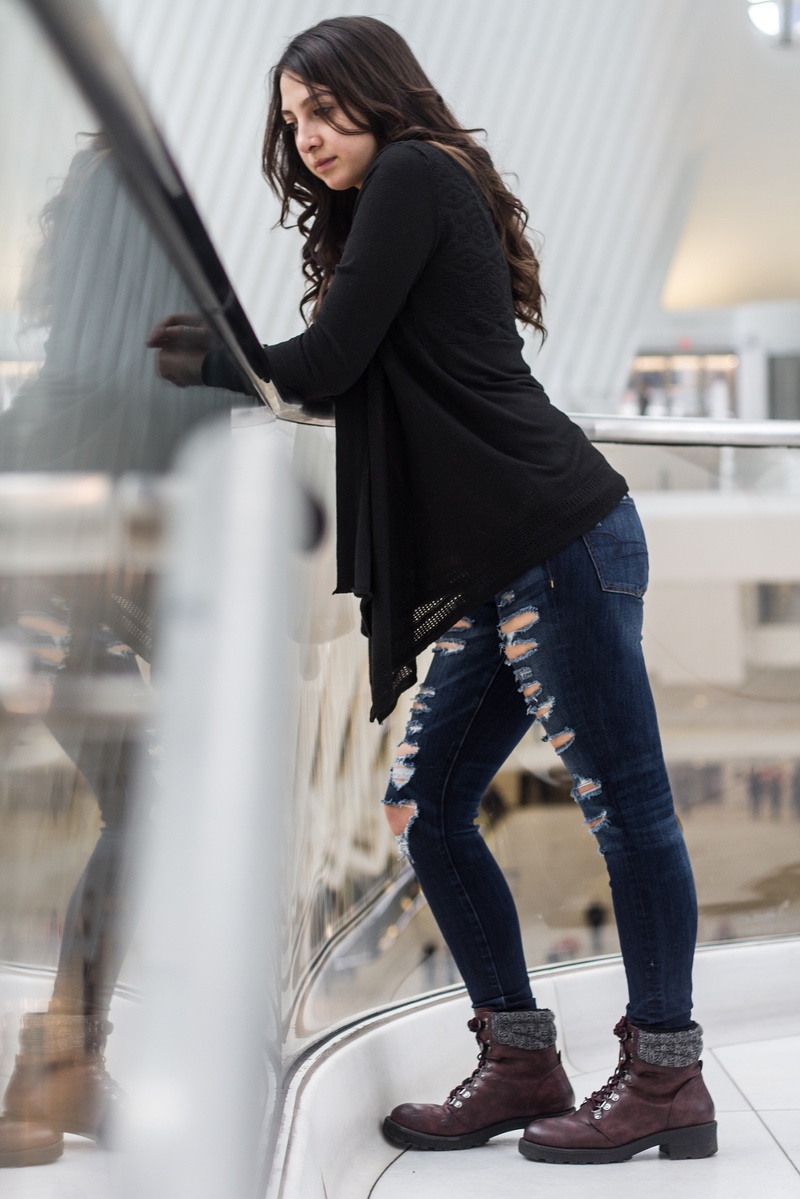 Female model photo shoot of Tiffany Jay in The Oculus WTC