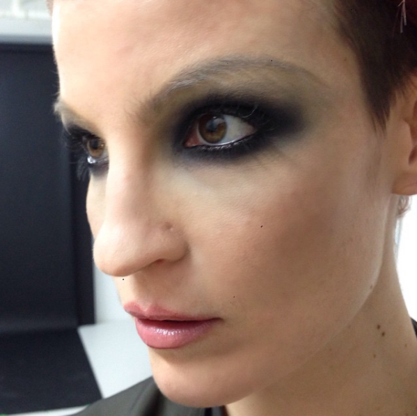 Female model photo shoot of Sarah London Makeup