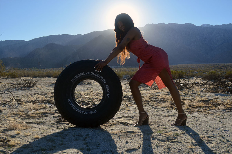 Female model photo shoot of DeJa Deone in Palm Springs California