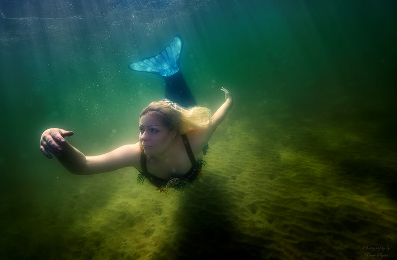 Female model photo shoot of Mermaid Marina Moon in Seaholme Reef