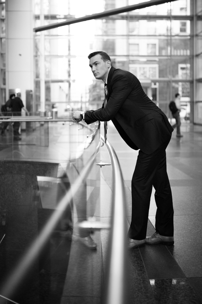 Male model photo shoot of ryanrussell in Comcast Tower