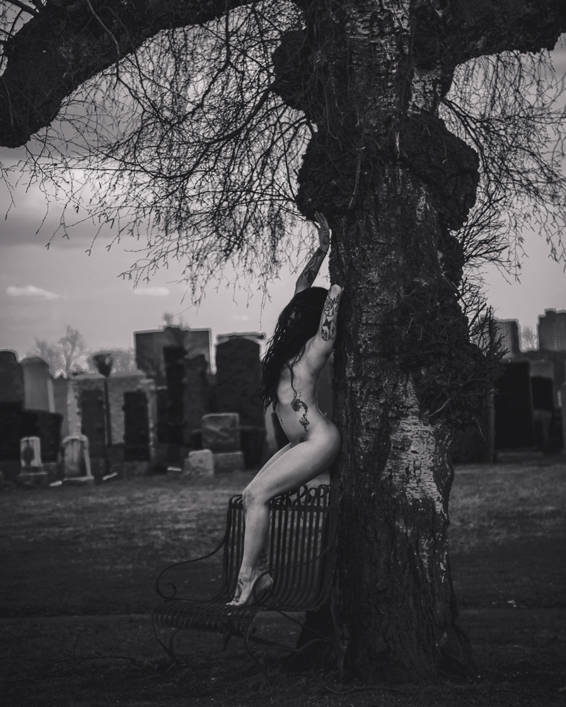 Female model photo shoot of Jackie Wicked in Queens Cemetery