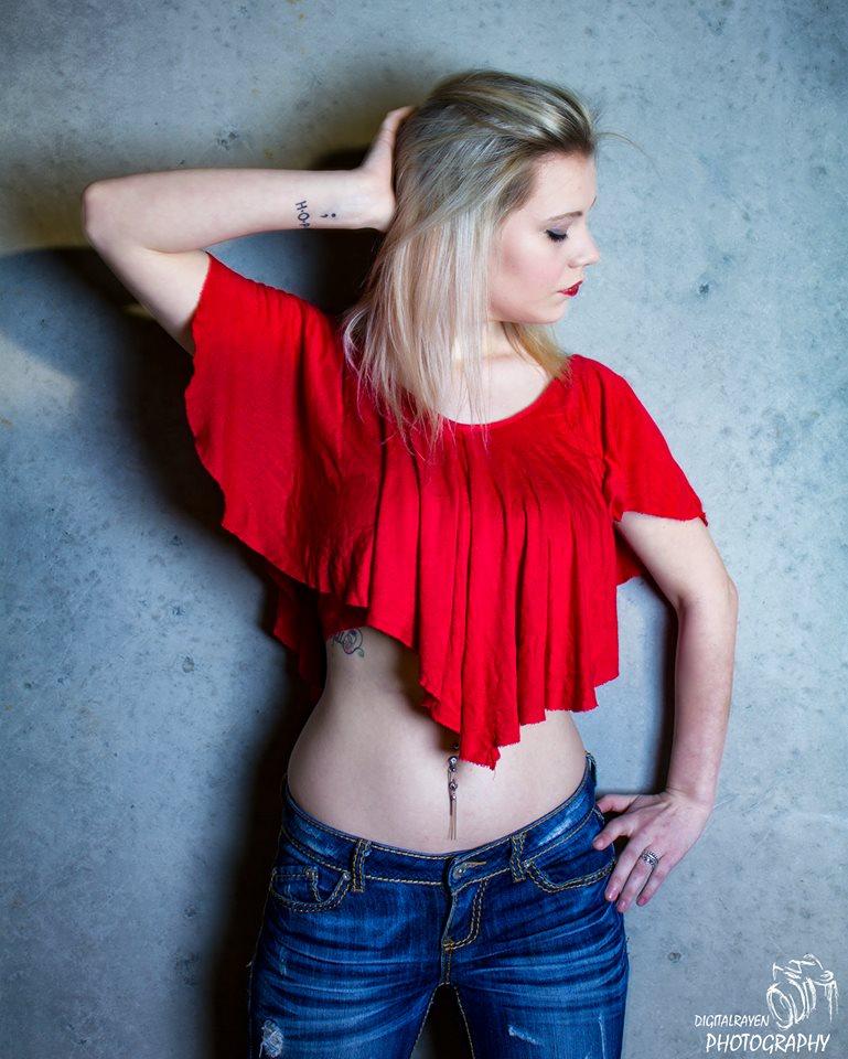 Female model photo shoot of Brandi Wolfe by JarrodCoffeyPhotography