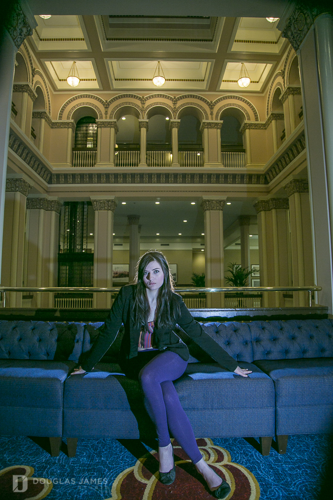 Female model photo shoot of Rylie Frohock in Union Station Hotel
