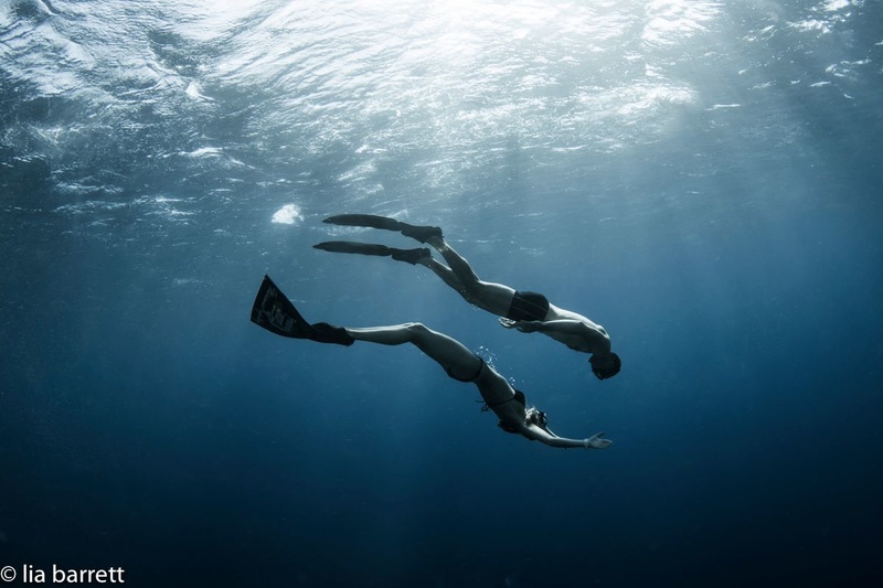 Female model photo shoot of Underwater_Freedom in Roatan, Honduras
