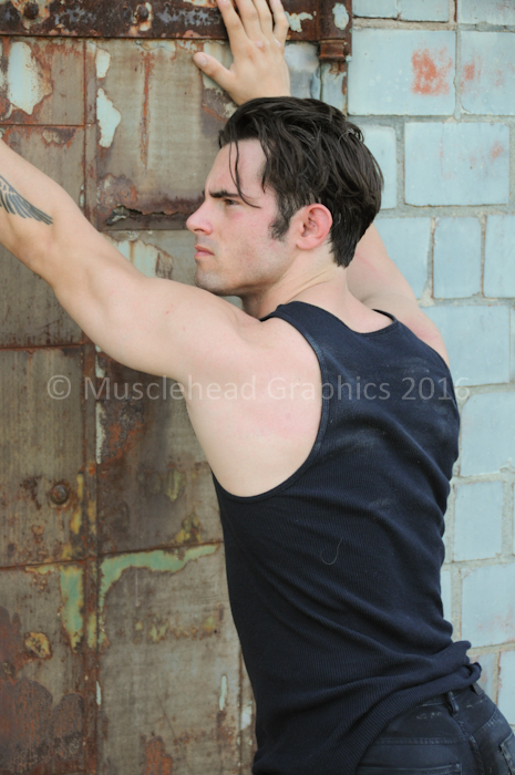 Male model photo shoot of Musclehead Graphics and james griffin555