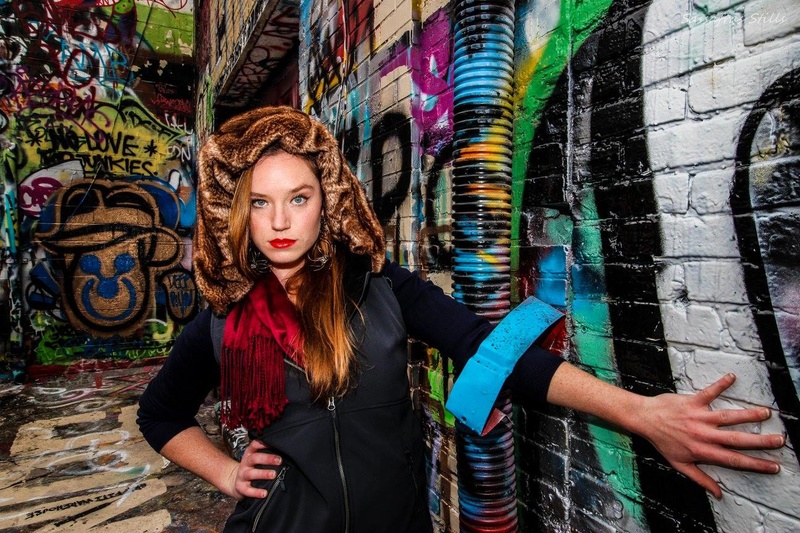 Female model photo shoot of adrid08 in Graffiti Alley, Baltimore