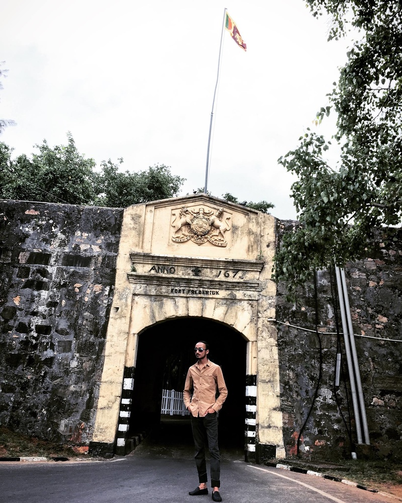 Male model photo shoot of kmn3 in Fort Fredrick, Sri Lanka