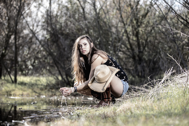 Female model photo shoot of Nikki Omega Kris in Madrona Marsh