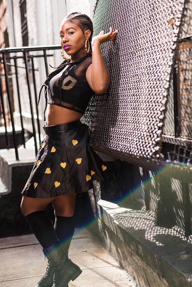 Female model photo shoot of Therealmellyb in NYC
