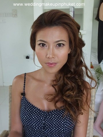 Female model photo shoot of Wow Make Up in Phuket in aleenta phuket