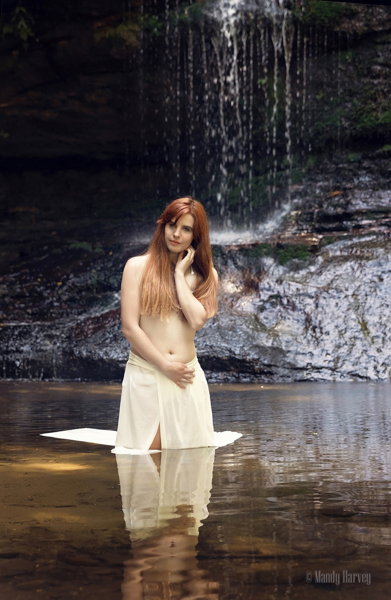 Female model photo shoot of Sadira Blake in Pool of Siloam, Blue Mountains