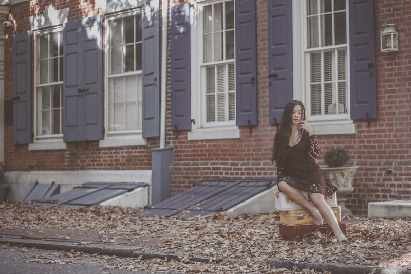 Female model photo shoot of Ivy Nguyen in Old City, Philadelphia