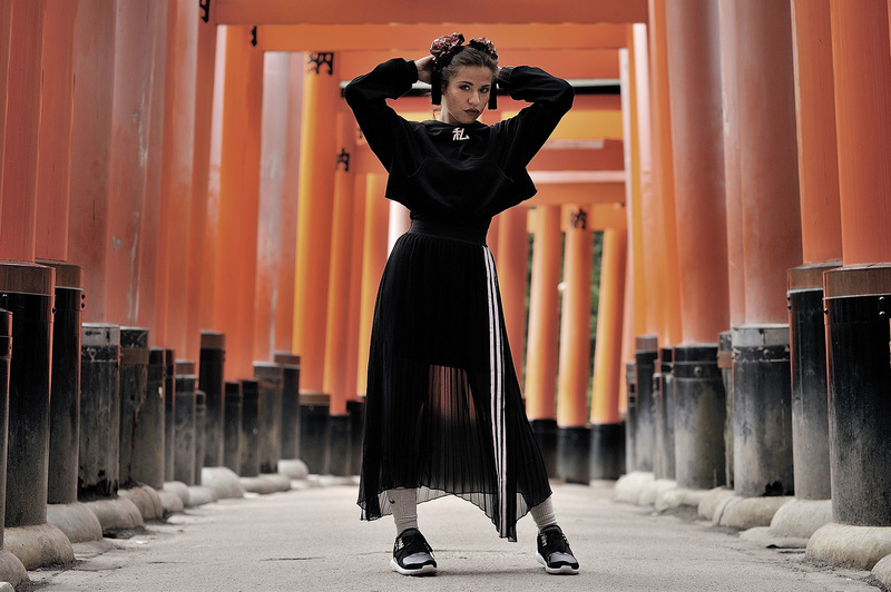 Female model photo shoot of Justina Ko by KUMANOSUKE in Kyoto