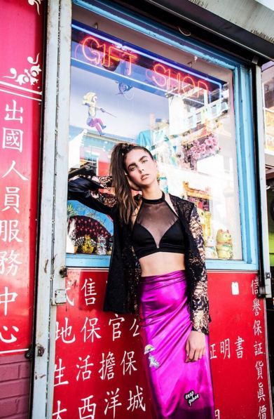 Female model photo shoot of BZARRSTYLING in Chinatown, D.C.