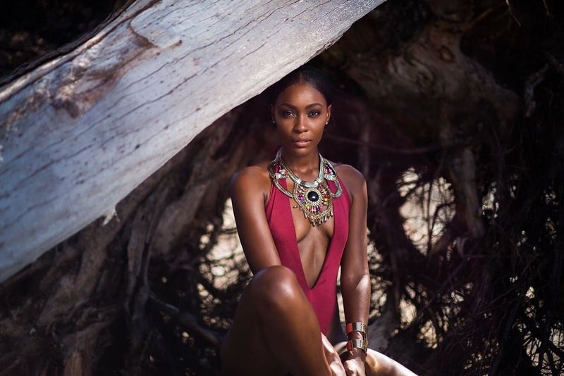 Female model photo shoot of Tomii in Nassau Bahamas