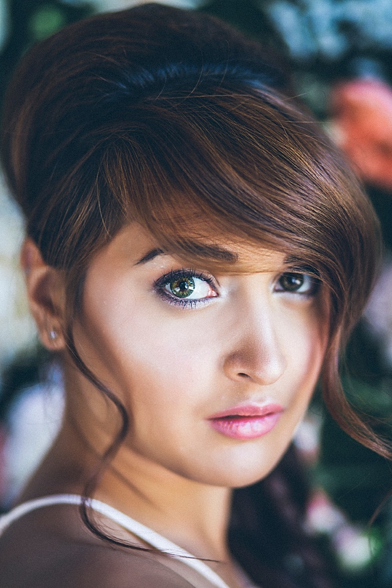 Female model photo shoot of LMCarroll in Sacramento, CA, makeup by Sara Garcia Makeup Artistry