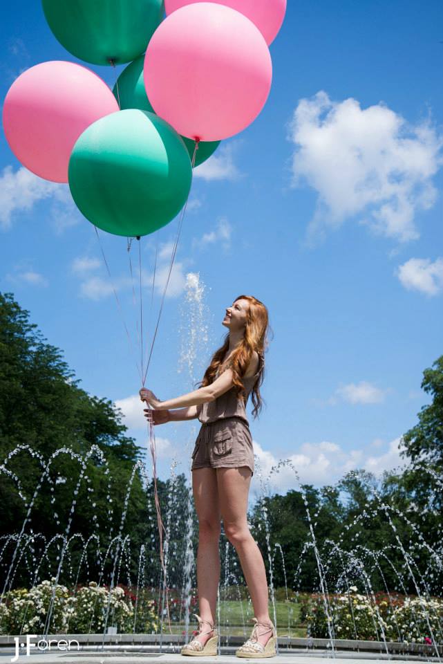 Female model photo shoot of CassA in Whetstone Park of Roses