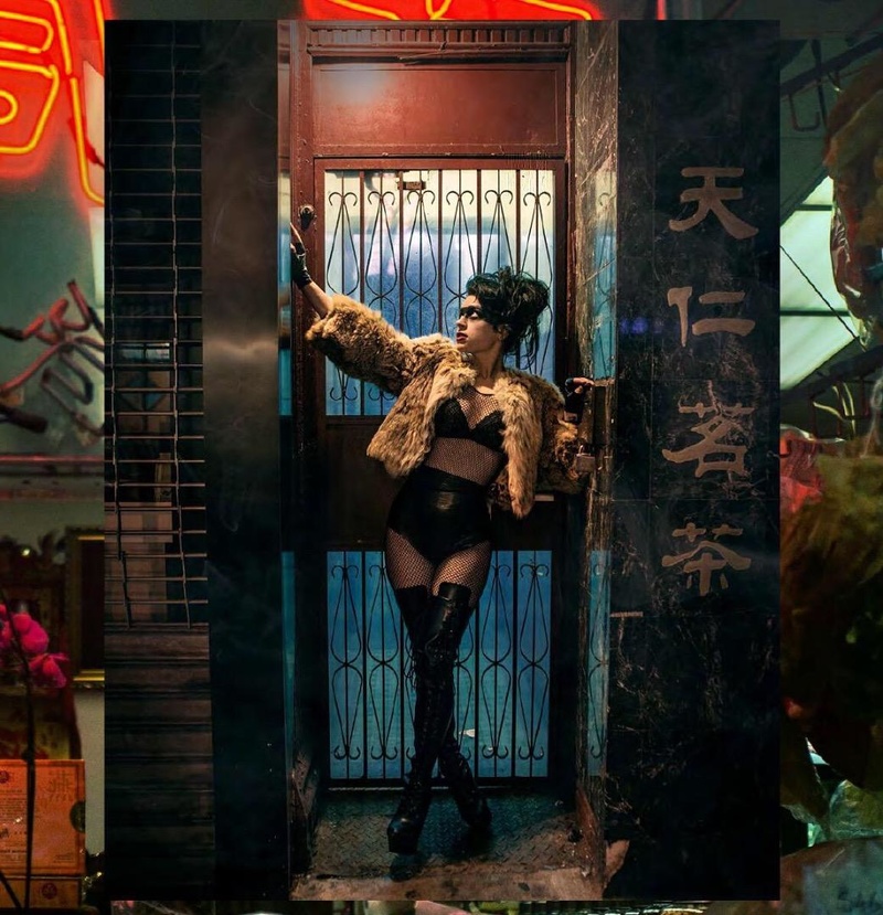 Female model photo shoot of Samantha Desiderata in Chinatown, NY