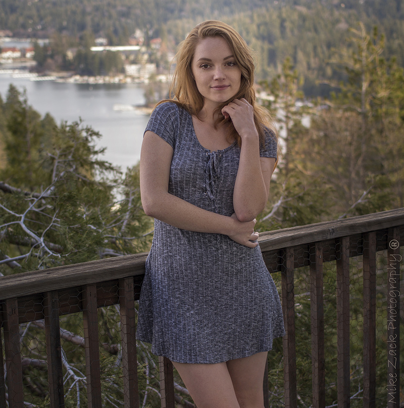 Male and Female model photo shoot of MikeZphotography and Miriam Chick in Lake Arrowhead