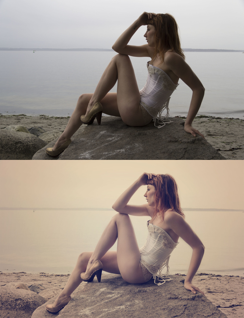 Female model photo shoot of Semblance Retouching