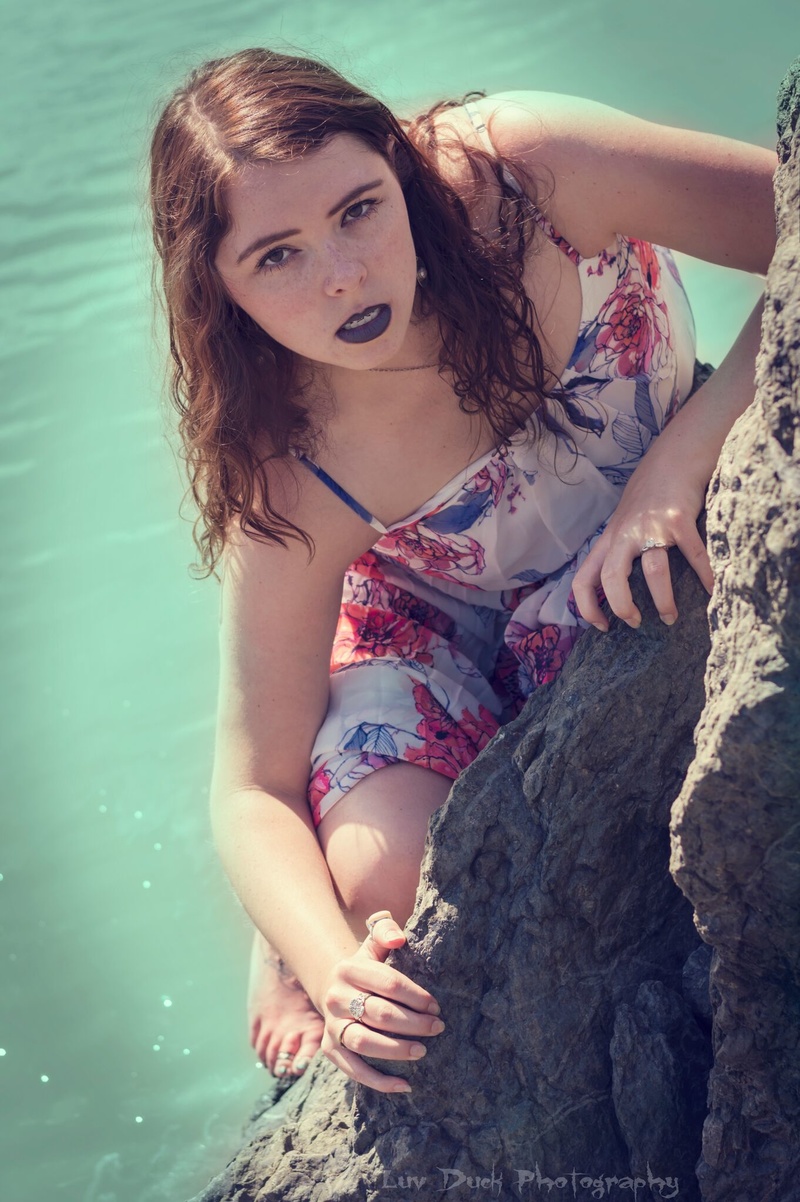 Female model photo shoot of Sydni in Beluga Point AK
