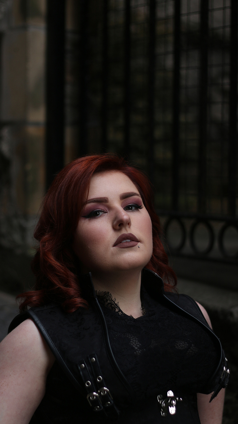 Female model photo shoot of Dark-light Photography in Edinburgh