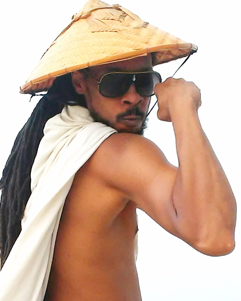Male model photo shoot of High Grade TV in Pon de beach