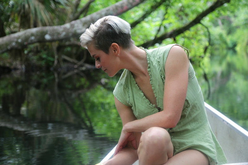 Female model photo shoot of CC Ellingson by Nick Bostic in Wekiva River, FL