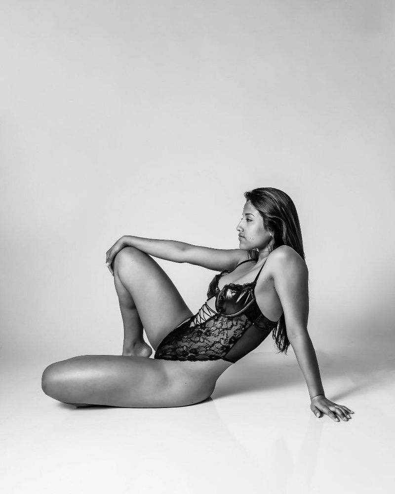 Female model photo shoot of BriggetteRodriguez in Shooter Studio