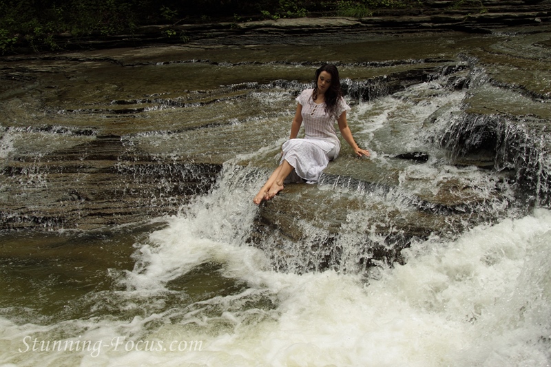 Male and Female model photo shoot of Stunning-Focus and Bree Addams in Waterfalls!