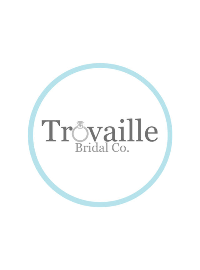 Female model photo shoot of Trouvaille Bridal Co