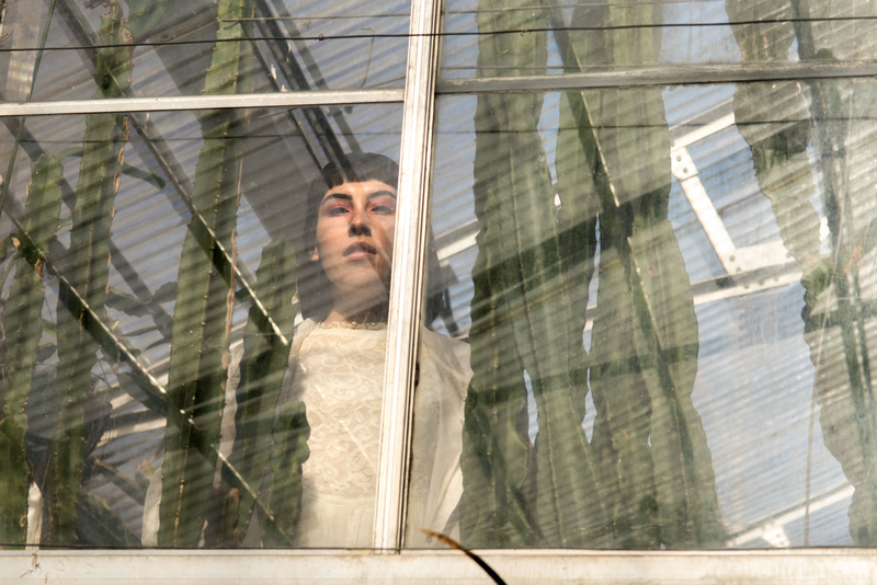 Male model photo shoot of ernestturner in Mann Leiser Memorial Green House