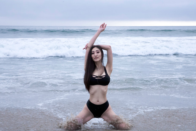 Female model photo shoot of Boram  by JohnnyDove in Santa Monica, CA