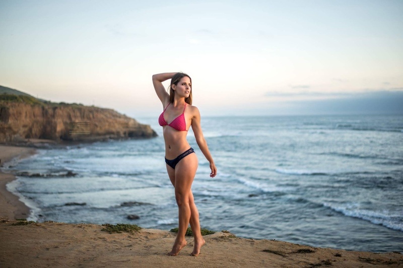 Female model photo shoot of EJRM in Sunset cliffs