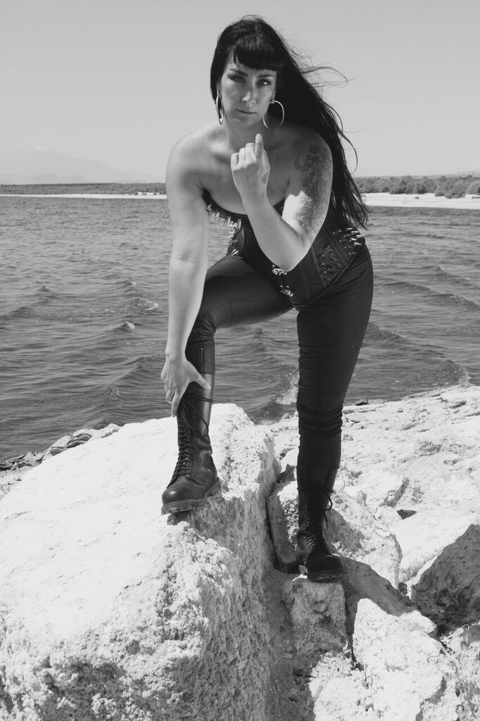 Female model photo shoot of SydneytheJones in Salton Sea, Incopah