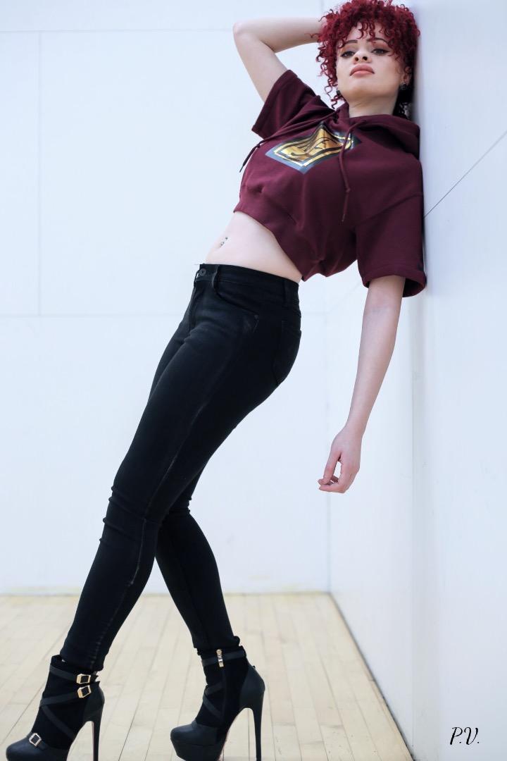 Female model photo shoot of Philly__AlbinoBeauty