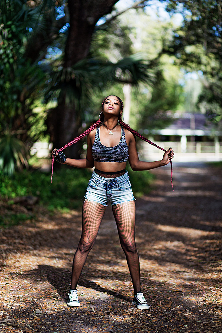 Female model photo shoot of Theykravekookie  in North Miami