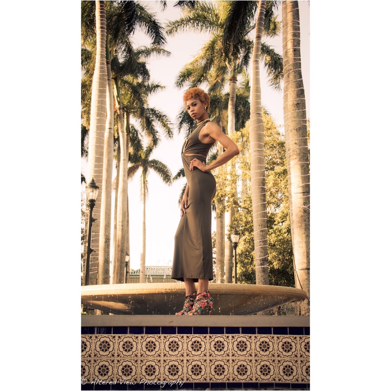 Female model photo shoot of Stella Barnes  by MikeWright71 in Mizner Park; Boca Raton, Fl