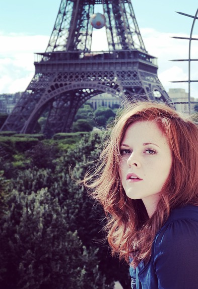Female model photo shoot of Bai_C in Paris