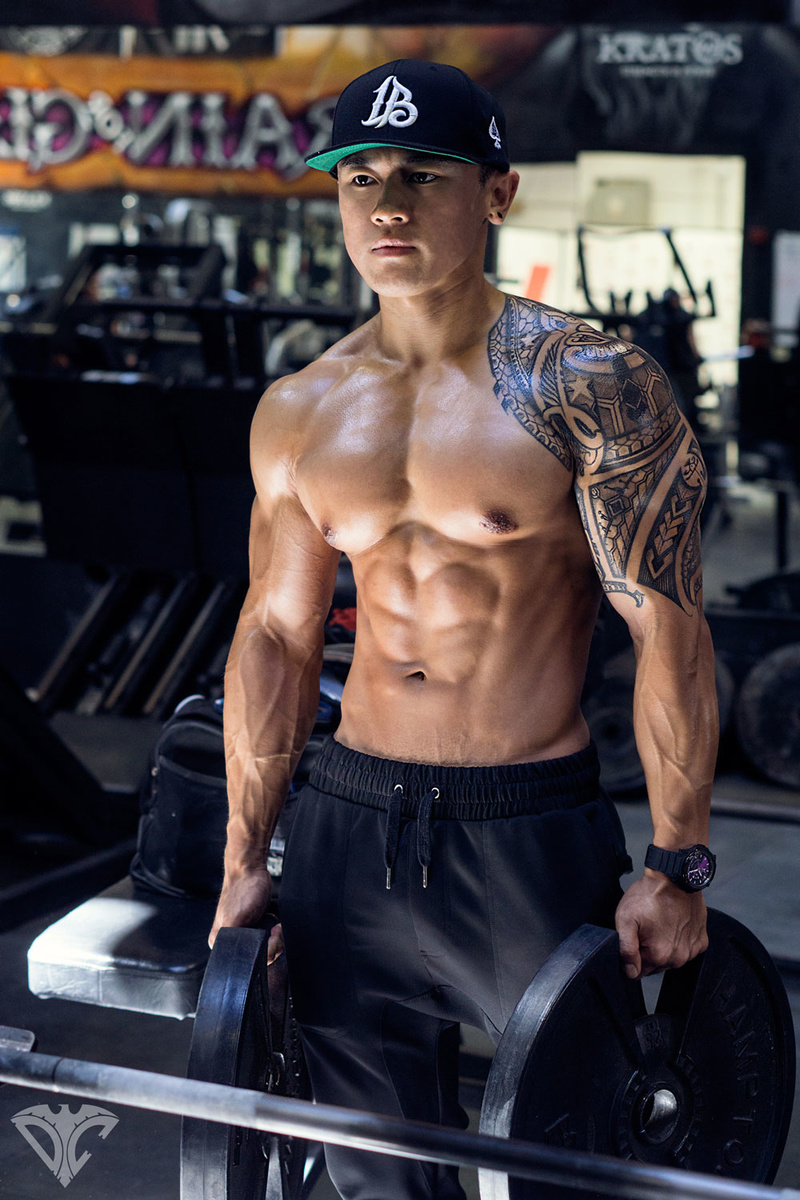 Male model photo shoot of Danny C in Krakos Gym