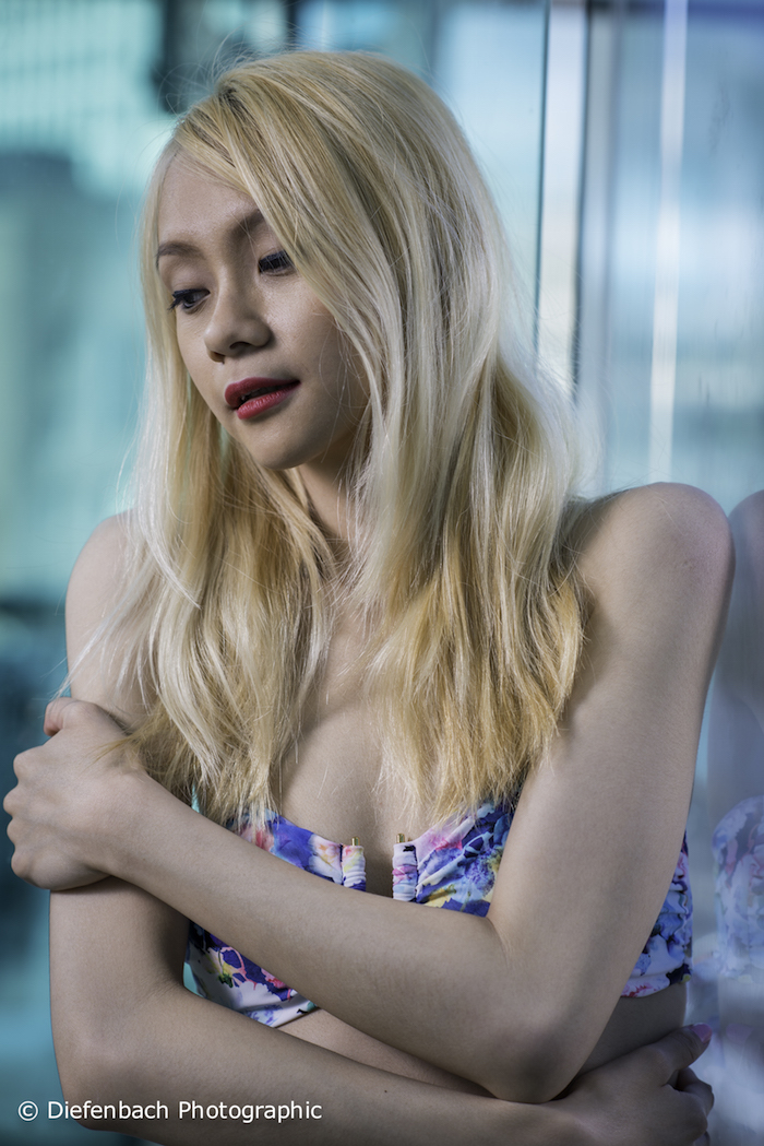 Female model photo shoot of Sapphire Ng