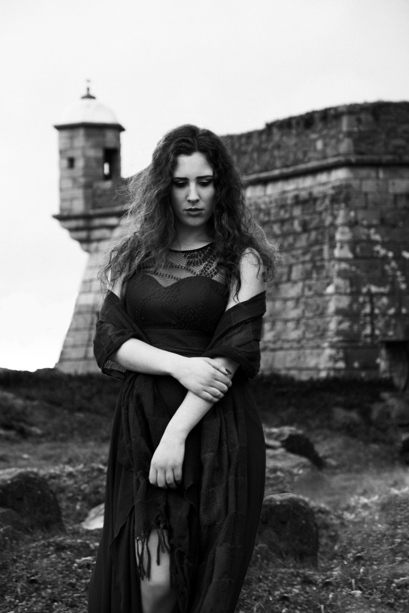 Female model photo shoot of Adriana Oliveira in Porto - Castelo do Queijo
