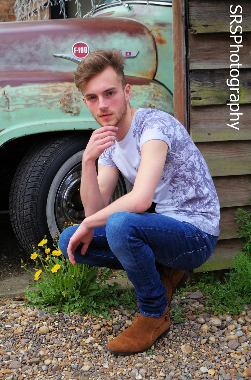 Male model photo shoot of SRSPhotography and Harry Swanston in Old American Truck