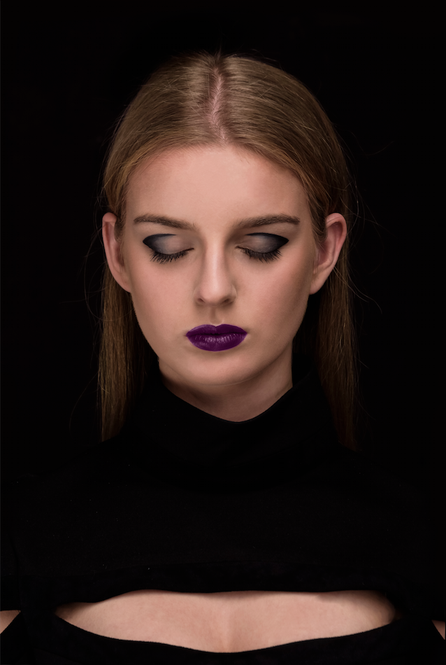 Female model photo shoot of Neeeeeverland in Berlin, makeup by Mby