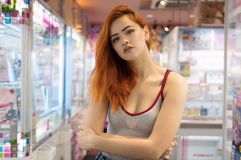 Female model photo shoot of Sian Alice in Osaka, Japan