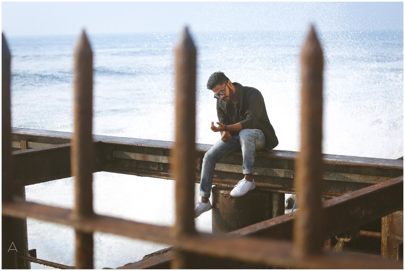 Male model photo shoot of aditya muralidharan in Ennore port