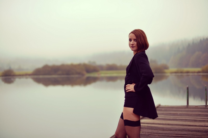 Female model photo shoot of Yasna_007 by black_shogun in Podpeč lake, Slovenia